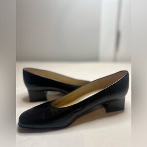 Etienne Aigner Made In Spain Leather Shoes Black Size Women’s  7 1/2 M